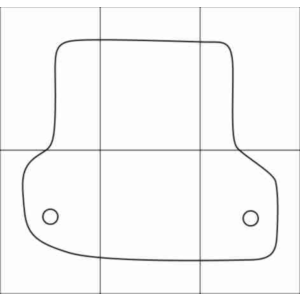 AUDI A3 Sportback 2004-- Лекала автоковриков, вектор