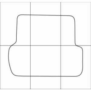 AUDI A4 2000-2008 Лекала автоковриков, векторные