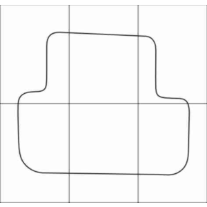 AUDI A4 2008-- Лекала автоковриков, векторные