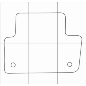 AUDI A4 2015 Лекала автоковриков, векторные