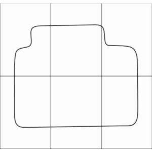 AUDI A8 1994-2002 Лекала автоковриков, вектор