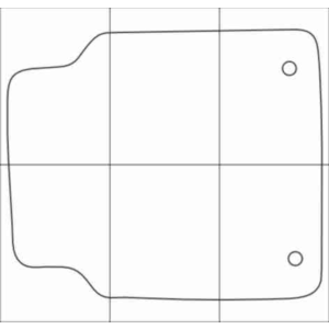 AUDI A8 2010-- Лекала автоковриков, вектор
