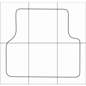 AUDI Q3 2011-- Лекала автоковриков, вектор