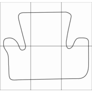 AUDI Q5 2009-- Лекала автоковриков, вектор