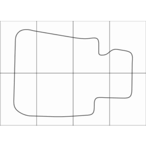 BMW 3 E-90 2004-2011 Лекала автоковриков, векторные
