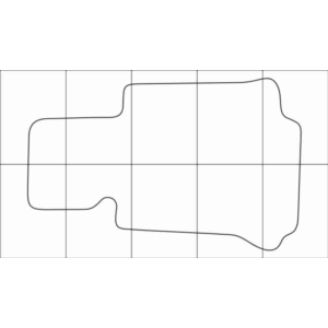 BMW 3 F-30 2012-- Лекала автоковриков, векторные