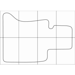 BMW 5 F 10 2010-- Лекала автоковриков, векторные