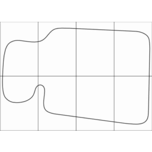 BMW 5 Е-34 1988-1996 Лекала автоковриков, векторные