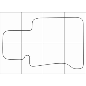 BMW 7 Е-66 2001-2008 Лекала автоковриков, векторные