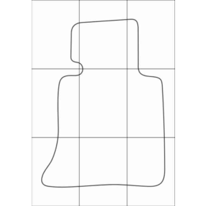 BMW Х1 2009-- Лекала автоковриков, векторные