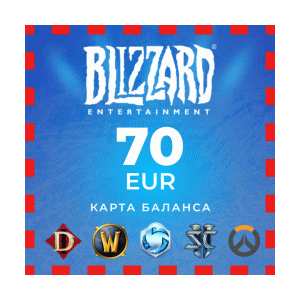 Blizzard Gift Card 70 EUR Battle.net | 🌎EU-region