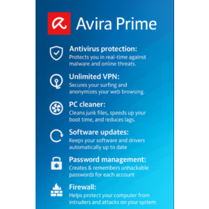 Avira Prime 3 месяца для 5 устройств