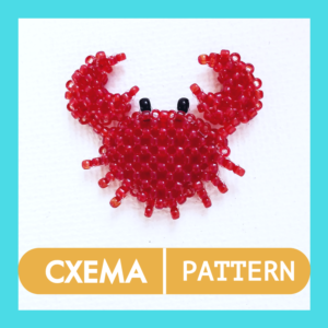 Схема для бисера: Краб 🦀 RU|EN