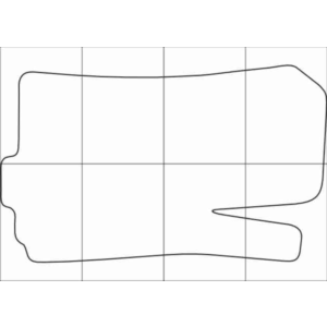 CHEVROLET AVEO 2011-16 Лекала автоковриков, вектор