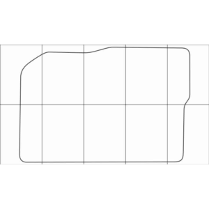 CHEVROLET CAPTIVA 2006-2011 Лекала автоковриков, вектор