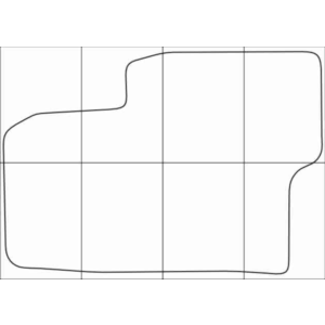 CHEVROLET CAPTIVA 2012-16 Лекала автоковриков, вектор