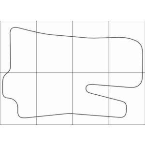 CHEVROLET LANOS 2005-2009 Лекала автоковриков, вектор