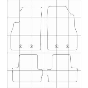 CHEVROLET Volt (2010-2015) Лекала автоковриков, вектор
