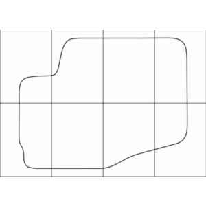 CITROEN C 4 2004-2011 Лекала автоковриков, вектор