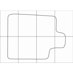 CITROEN C 5 2004-2007 Лекала автоковриков, вектор