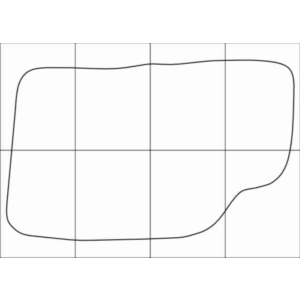 DAEWOO ESPERO 1990-1997 Лекала автоковриков, вектор