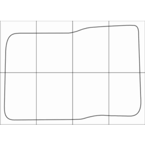 DAEWOO NEXIA 1995-- Лекала автоковриков, вектор