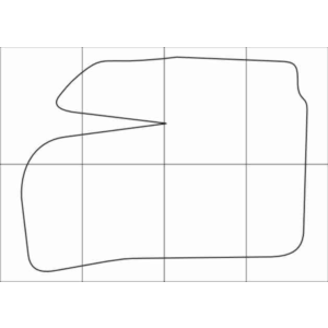 FIAT DOBLO 2000-- Лекала автоковриков, вектор