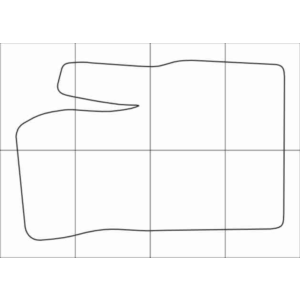 FIAT PANDA 2011-- Лекала автоковриков, вектор