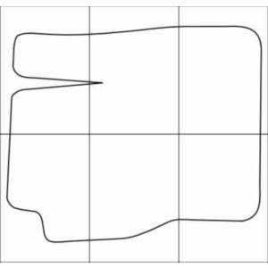 FORD FOCUS II 2004-2011 Лекала автоковриков, вектор
