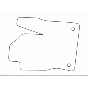 FORD FOCUS III 2011-- Лекала автоковриков, вектор