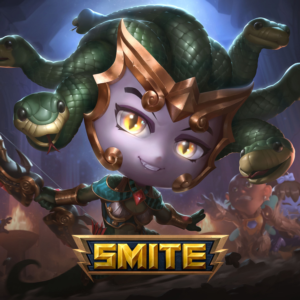 ✅🔑SMITE: Snakey Chibi Medusa скин код (global)