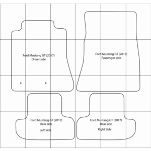 Ford_Mustang_GT_2017 Лекала автоковриков