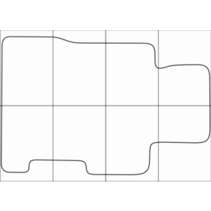 HONDA CIVIC 4D sedan 2006-2012 Лекала автоковриков