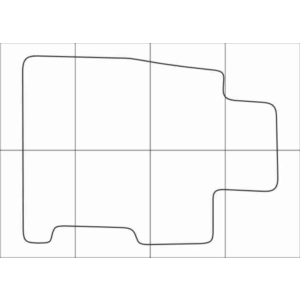 HONDA CIVIC 4D sedan 2012-- Лекала автоковриков