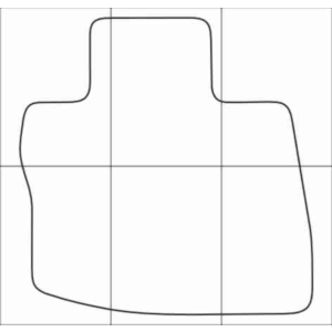 HONDA CIVIC 5D hatch 2006-2012 Лекала автоковриков