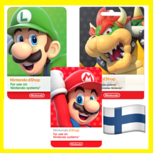 ⭐️ВСЕ КАРТЫ⭐🇫🇮Nintendo Gift Card 15-150 EUR Финляндия