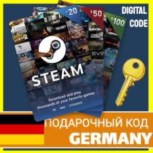 ⭐️СТИМ КАРТЫ⭐🇩🇪 Germany STEAM GIFT КОД Германия EURO
