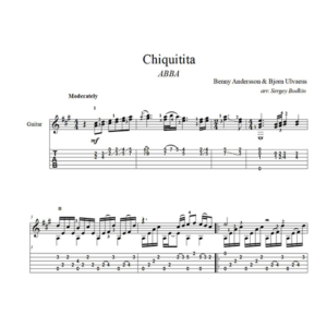 Chiquitita - ABBA - для гитары