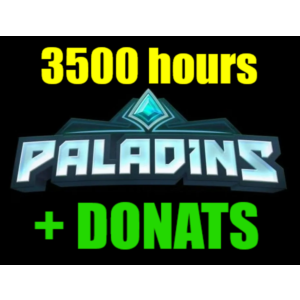 Paladins 3500 часов + ДОНАТ - ОНЛАЙН✔️STEAM Аккаунт