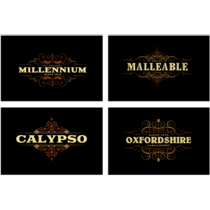 10 заголовков / значков в стиле ретро / винтаж