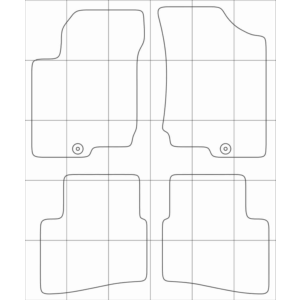 KIA CEED 2006-2010 Лекала автоковриков векторные