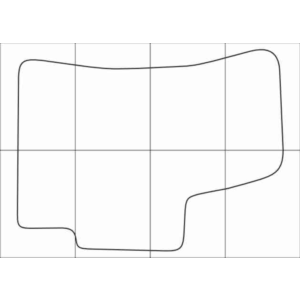 KIA RIO 2 2005-2011 Лекала автоковриков векторные