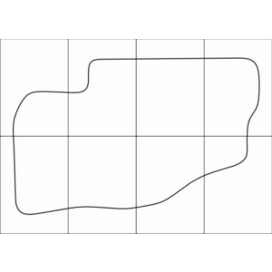 KIA SORENTO 2002-2009 Лекала автоковриков векторные