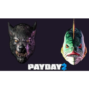 PAYDAY 2 Lycanwulf and The One Below Masks STEAM GLOBAL