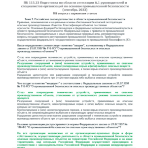 A.1 ПБ 115.22 Основы ПБ (сентябрь 2023)