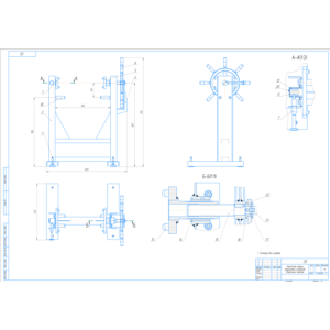 Чертеж стенда для сборки фланцевых клапанов