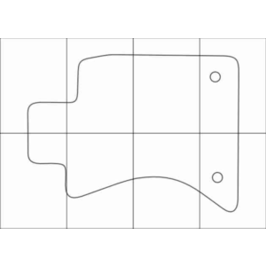 LEXUS GS 300 2WD 2012-- Лекала автоковриков