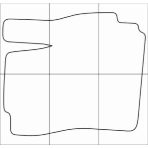 MAZDA 5 2005-2010 Лекала автоковриков вектор