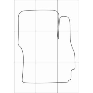 MAZDA 5 2010-- Лекала автоковриков вектор