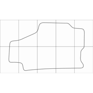 MAZDA 626 GF 1991-1997 Лекала автоковриков вектор